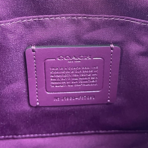 Coach Mini Abby Metallic Purple Crossbody Bag N239-8 - Picture 7 of 12